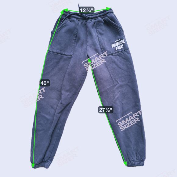 White Fox Offstage Hoodie & Sweatpants 2-Piece Track Set  S/M Black Lounge Cozy - Picture 14 of 15